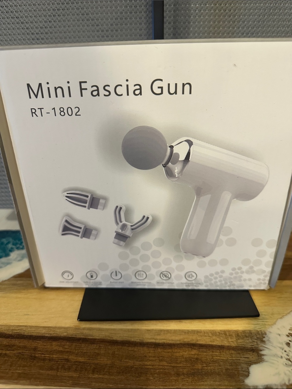 Mini Fascia Gun RT-1802 – White Handheld Massage Gun